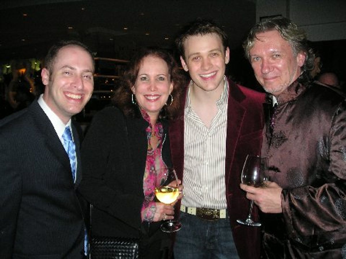 William Morris Agent Jeremy Katz, Meg Mortimer Michael Arden, and Friend at 